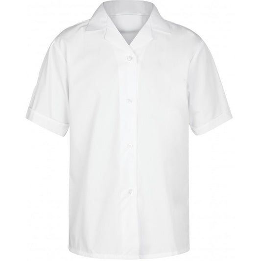 Short Sleeve Revere Blouses (Twin Pack)