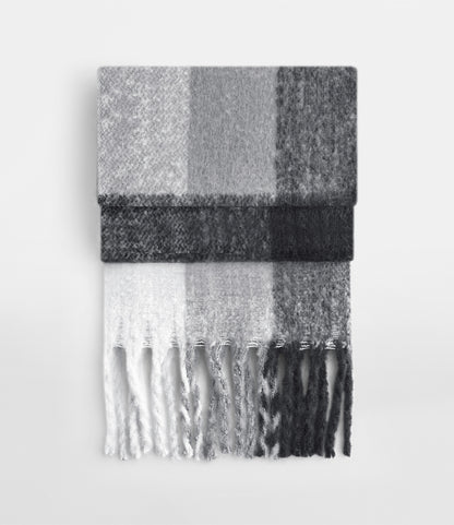 Fluffy Check Scarf