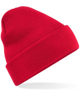 Classic Red Knitted Hat - Centre Front Print
