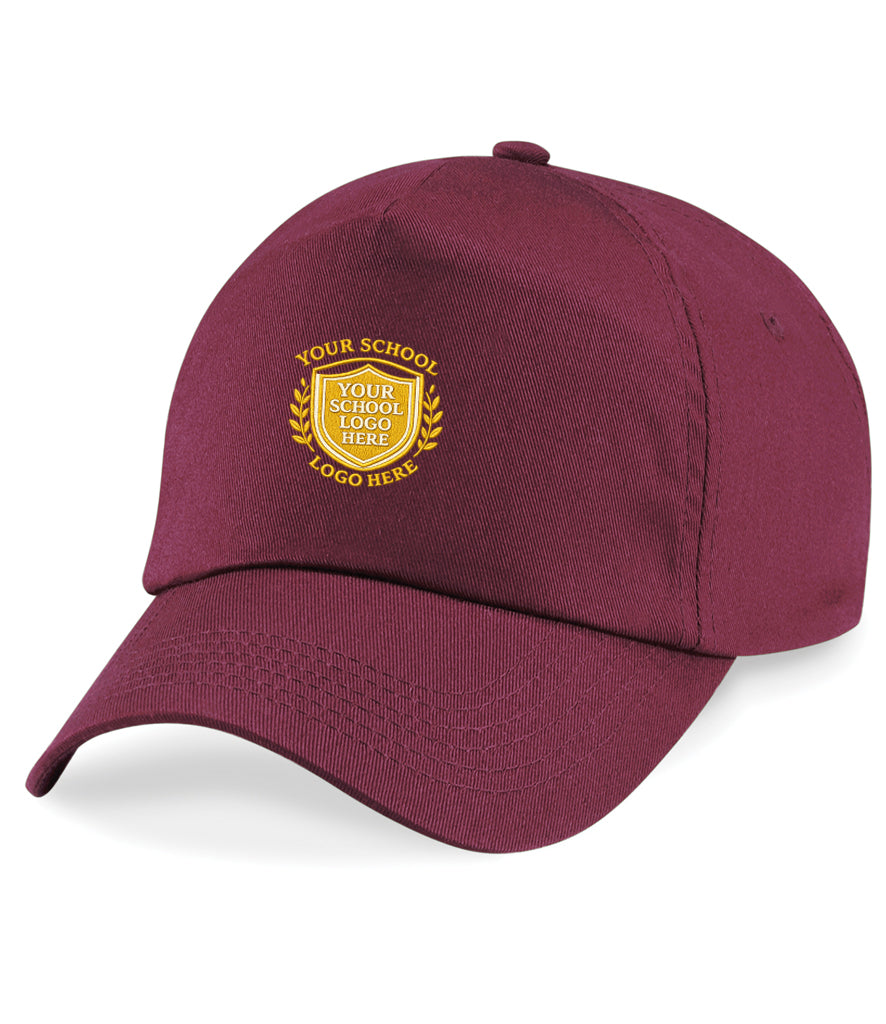 Burgundy Children's Baseball Cap - Cap and Hat Logo