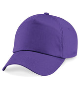 Purple Children's Baseball Cap - Centre Front Print

