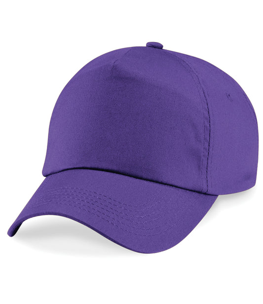 Purple Children's Baseball Cap - Centre Front Print