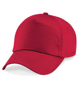 Red Children's Baseball Cap - Centre Front Print
