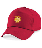 Red Children's Baseball Cap - Centre Front Print
