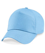 Sky Blue Children's Baseball Cap - Centre Front Print
