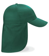 Bottle Green Legionnaire Cap - Centre Front Print
