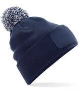 French Navy/Light Grey Snowstar Beanie - Cap and Hat Print
