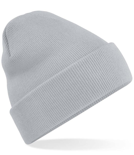 Light Grey Knitted Hat - Centre Front Embroidered