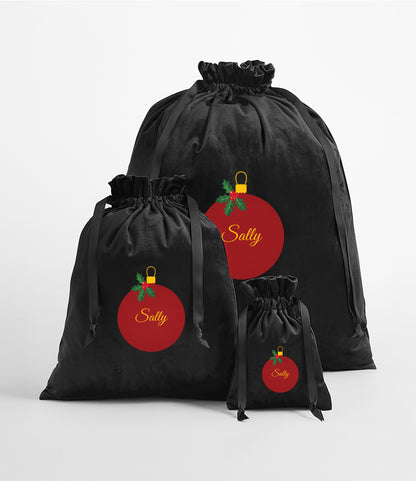 Black Velvet Gift Bags