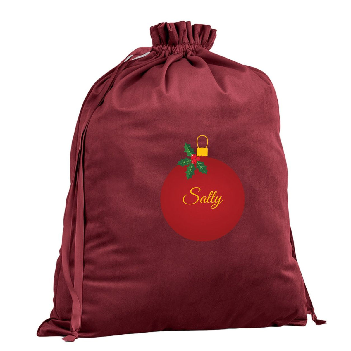 Burgundy Velvet Gift Bags