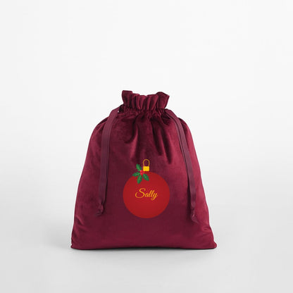 Burgundy Velvet Gift Bags