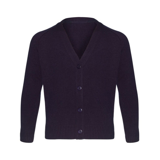 Navy Classic Knitted Cardigan - Left Chest Embroidered