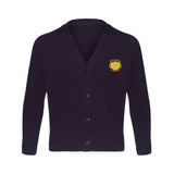 Navy Classic Knitted Cardigan - Left Chest Embroidered
