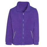 Purple Micro Fleece Jacket - Left Chest Embroidered
