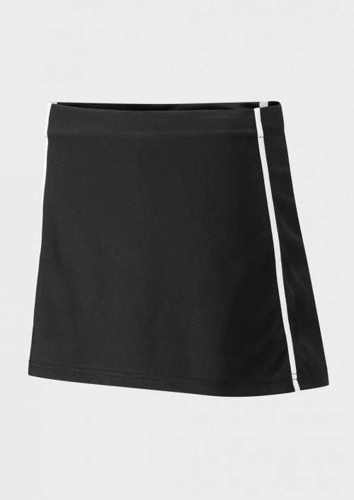 Black/Black/White Sports Skort