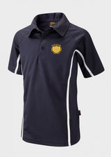 Navy/Navy/White Unisex Sports Polo Shirt - Left Chest Embroidered
