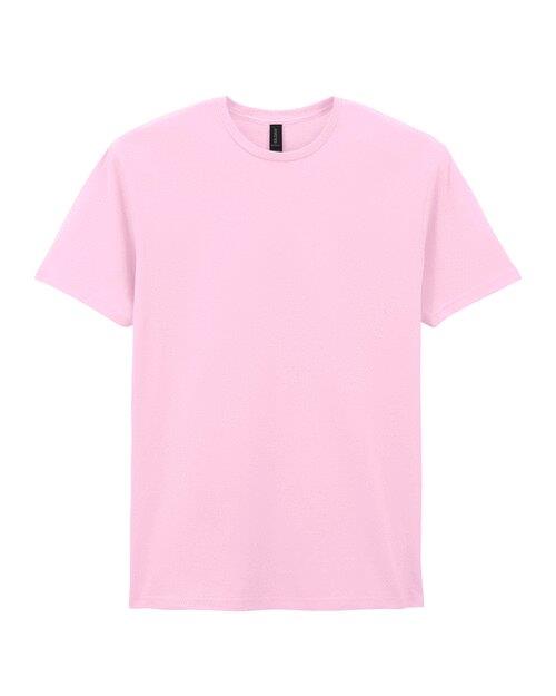 Light Pink Adult Soft-Style T-Shirt - Left Chest Embroidered