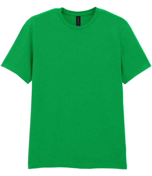 Irish Green Adult Soft-Style T-Shirt - Back and Left Chest Print