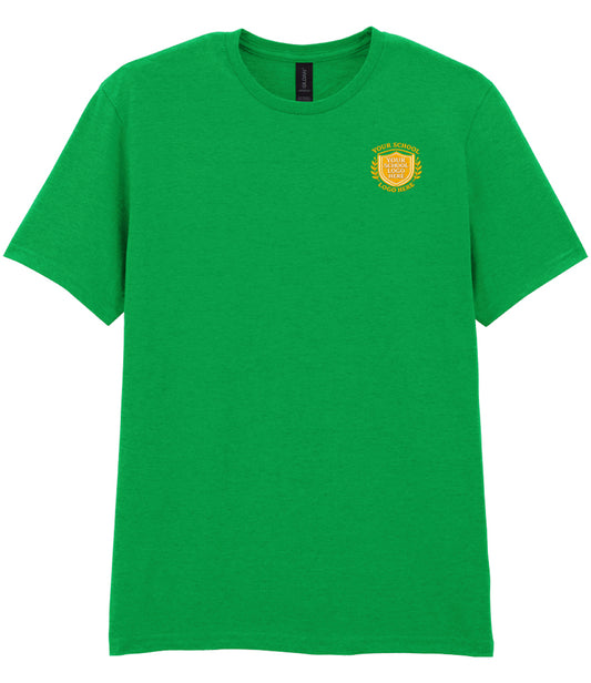 Irish Green Adult Soft-Style T-Shirt - Back and Left Chest Print