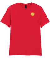 Red Adult Soft-Style T-Shirt - Left Chest Embroidered
