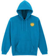Sapphire Blue Hoodie - Back and Left Chest Print

