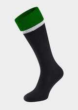 Black/Emerald/White Sports Socks
