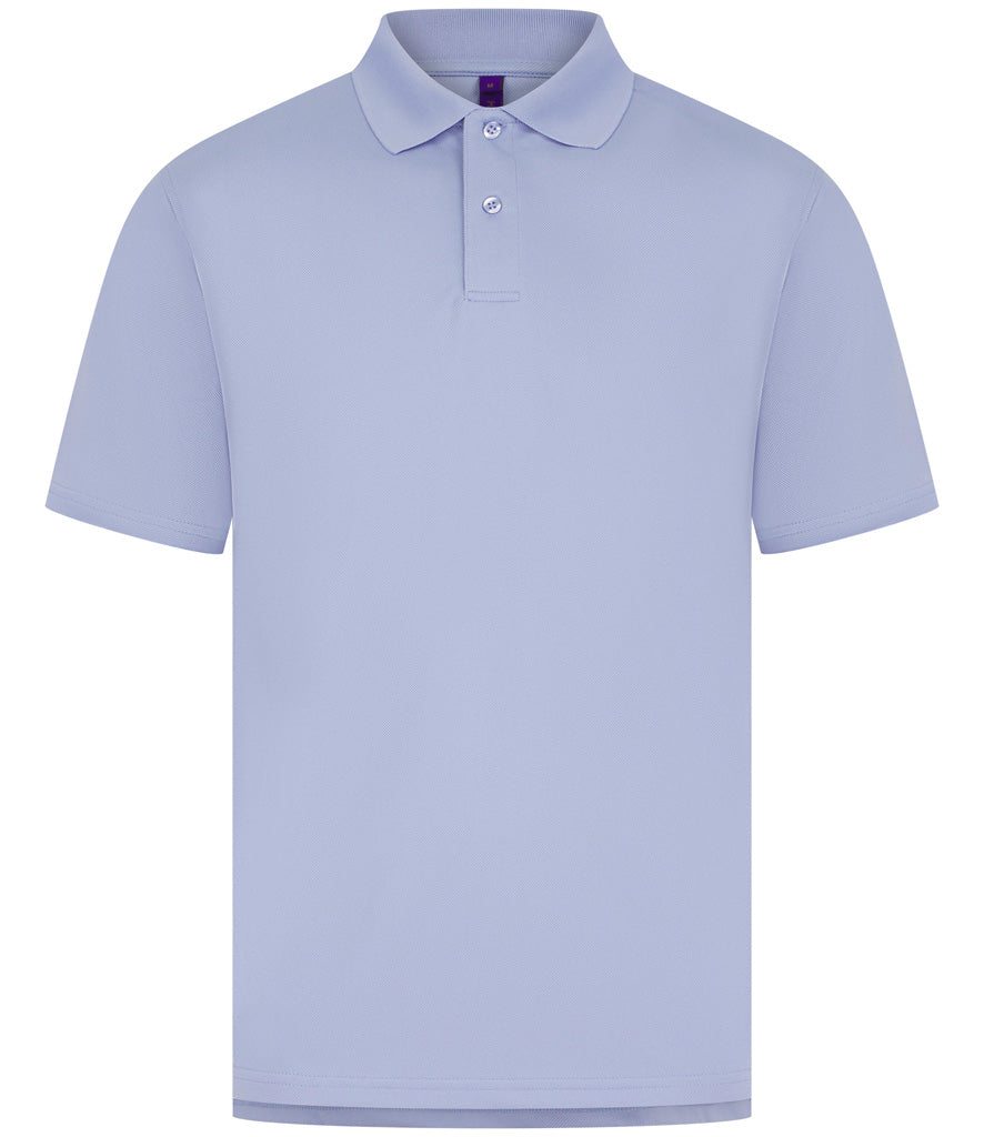 Lavender Moisture-Wicking Piqué Polo Shirt - Left Chest Embroidered