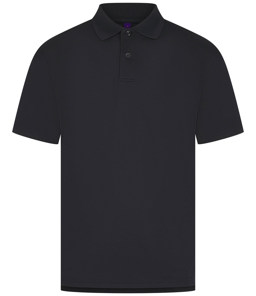 Navy Moisture-Wicking Piqué Polo Shirt