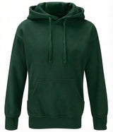 Bottle Green Cotton Rich Hoodie - Back and Left Chest Print
