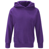 Purple Cotton Rich Hoodie - Back and Left Chest Print
