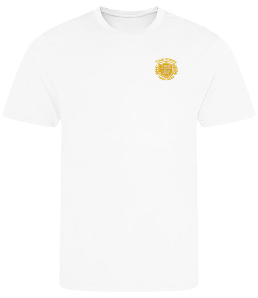Arctic White Breathable T-Shirt - Left Chest Embroidered