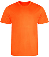 Electric Orange Breathable T-Shirt - Left Chest Embroidered
