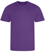 Purple Breathable T-Shirt - Left Chest Embroidered
