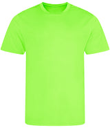 Electric Green Breathable T-Shirt - Back and Centre Chest Print - Additional Center Back Logo | Centre Chest MS
