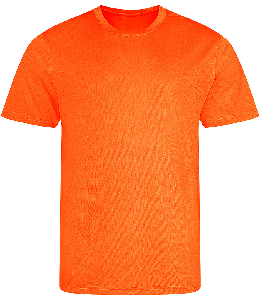 Electric Orange Breathable T-Shirt - Left Chest Embroidered