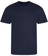 French Navy Breathable T-Shirt - Left Chest Embroidered
