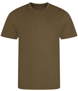 Olive Green Breathable T-Shirt - Left Chest Embroidered

