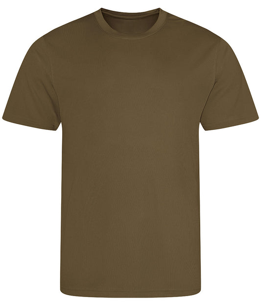 Olive Green Breathable T-Shirt - Left Chest Embroidered