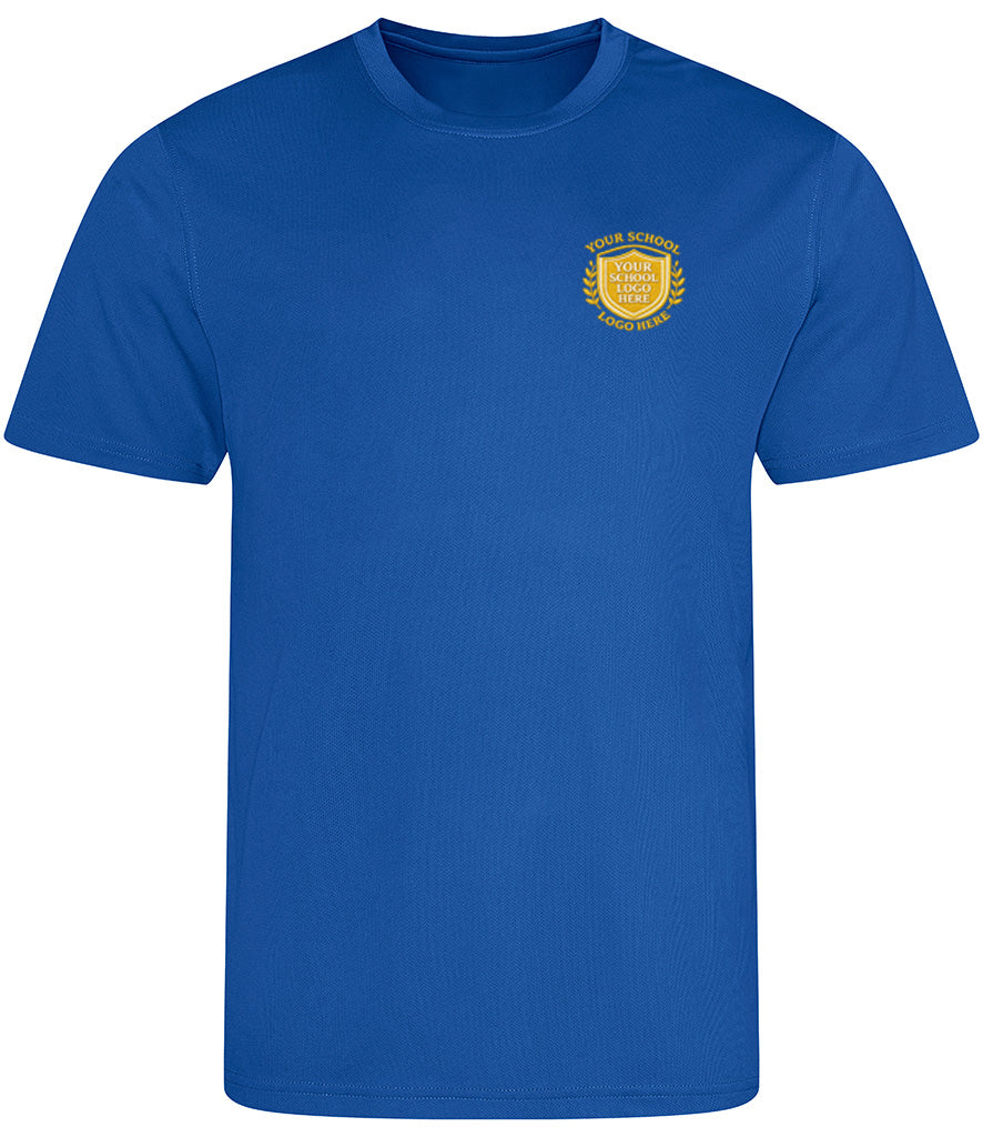 Royal Blue Breathable T-Shirt - Left Chest Embroidered