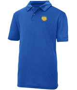 Royal Blue Breathable Polo Shirt - Left Chest Embroidered
