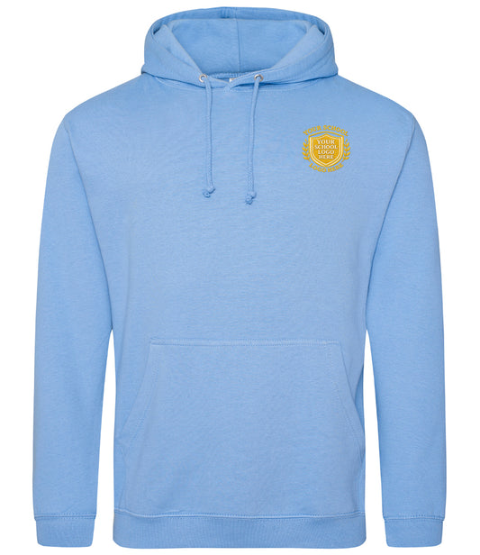 Cornflower Blue Hoodie - Left Chest Embroidered