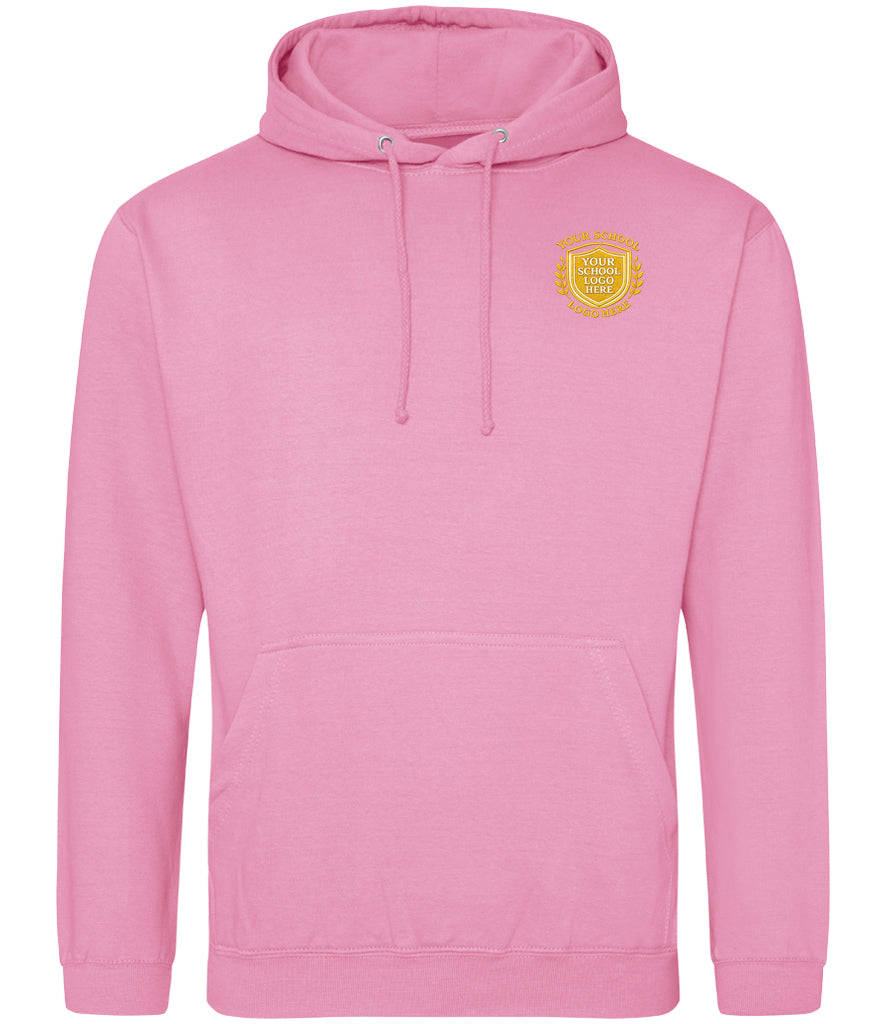 Candyfloss Pink Hoodie - Left Chest Embroidered