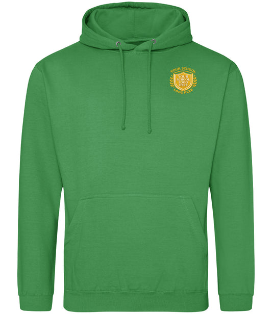 Kelly Green Hoodie - Left Chest Embroidered