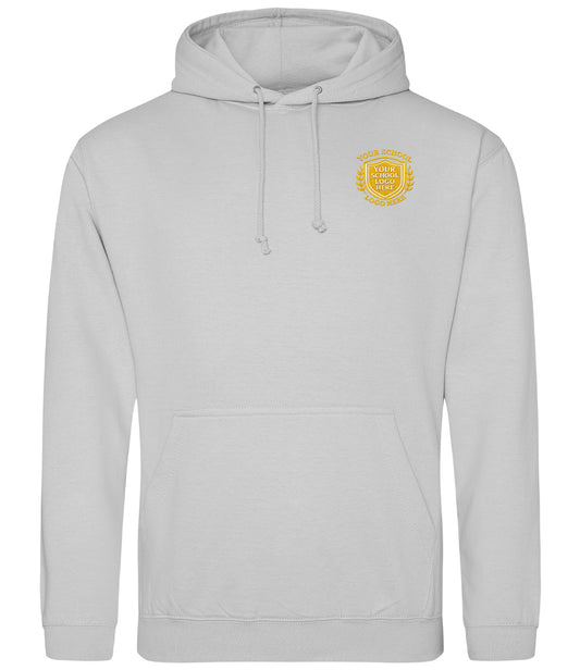 Moondust Grey Hoodie - Left Chest Embroidered