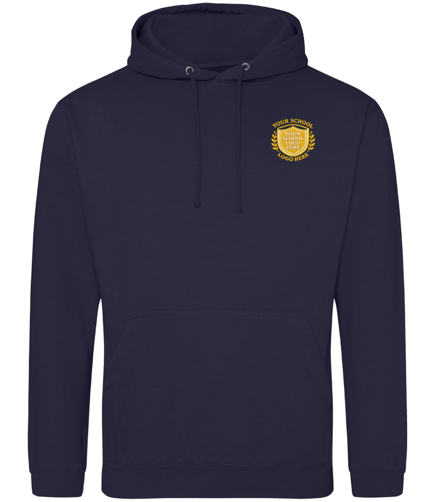 Oxford Navy Hoodie - Left Chest Embroidered