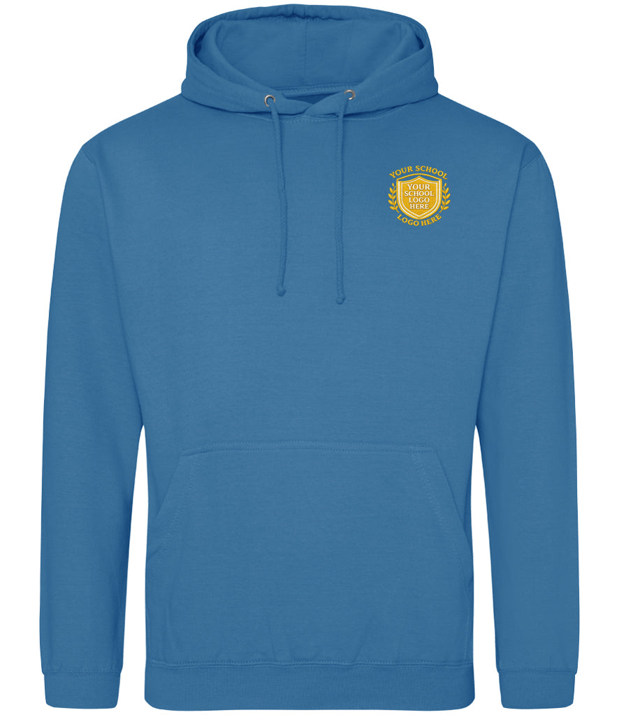 Sapphire Blue Hoodie - Left Chest Embroidered