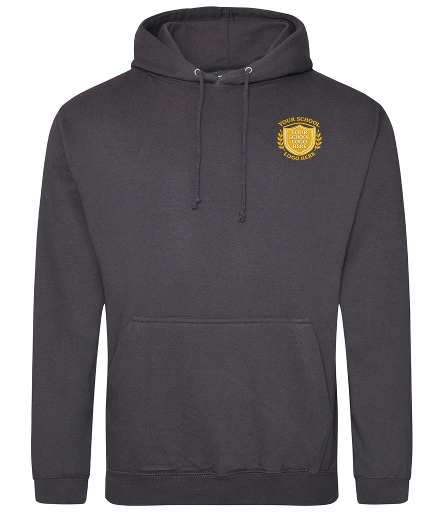 Storm Grey Hoodie - Back and Left Chest Print