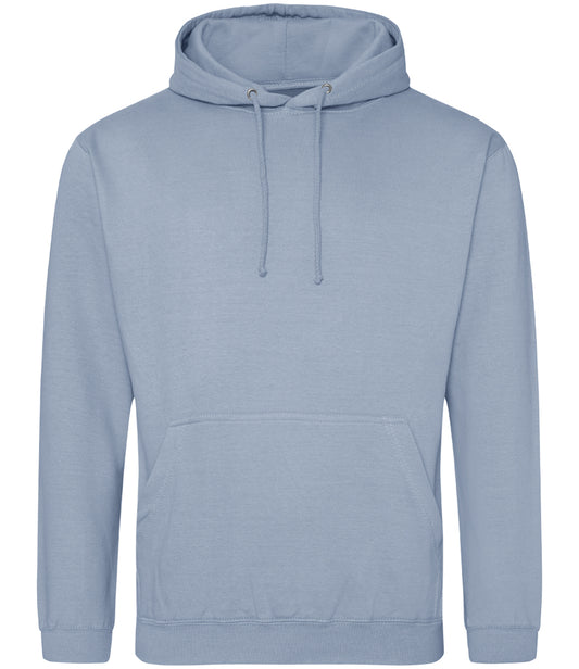 Dusty Blue Hoodie - Left Chest Embroidered