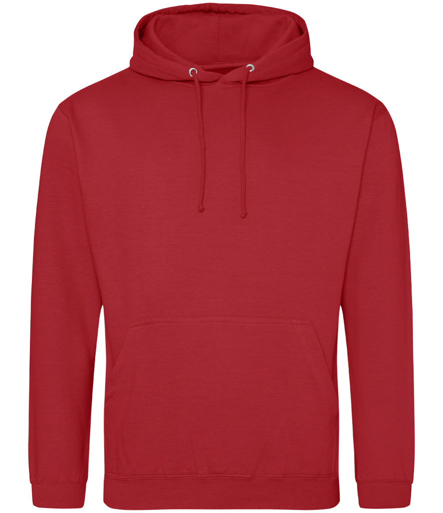 Fire Red Hoodie - Left Chest Embroidered