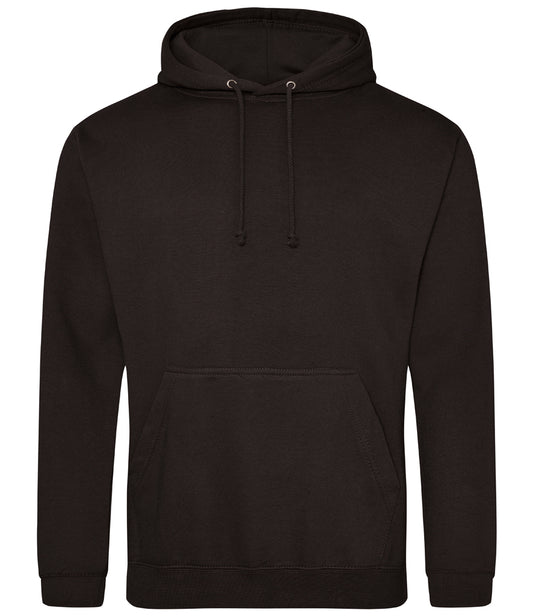Jet Black Hoodie - Left Chest Embroidered